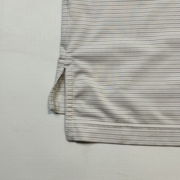 Peter Millar Summer Comfort Performance Polo Golf Shirt Mens XL White Striped - Picture 3 of 11